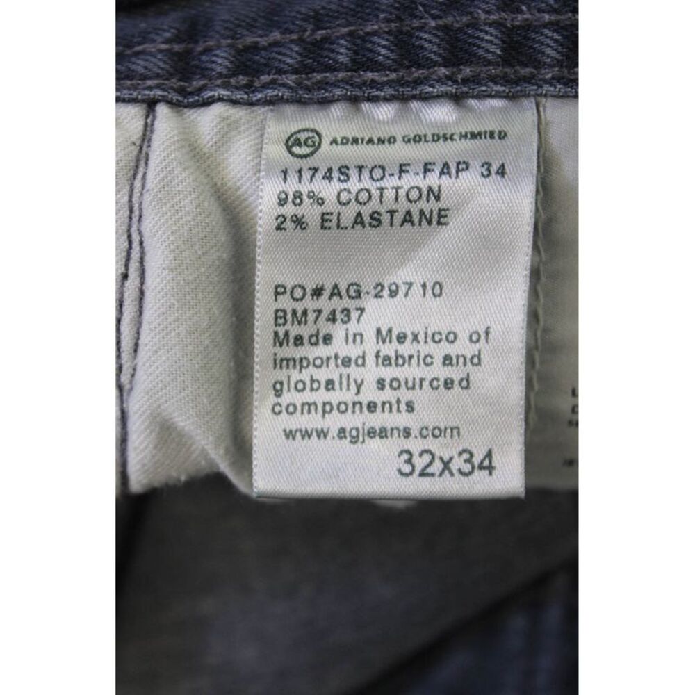 AG Adriano Goldschmied Mens Straight Dark Gray Jeans Size 32 - Picture 6 of 7